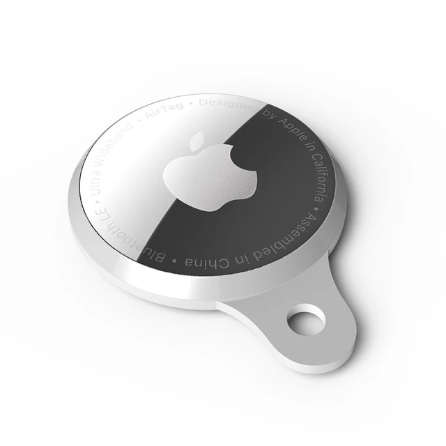 Airtags Case Protective Cover TPU Case of New Apple AirTags for Anti-Scratch and  Anti-Loss Design Sliver