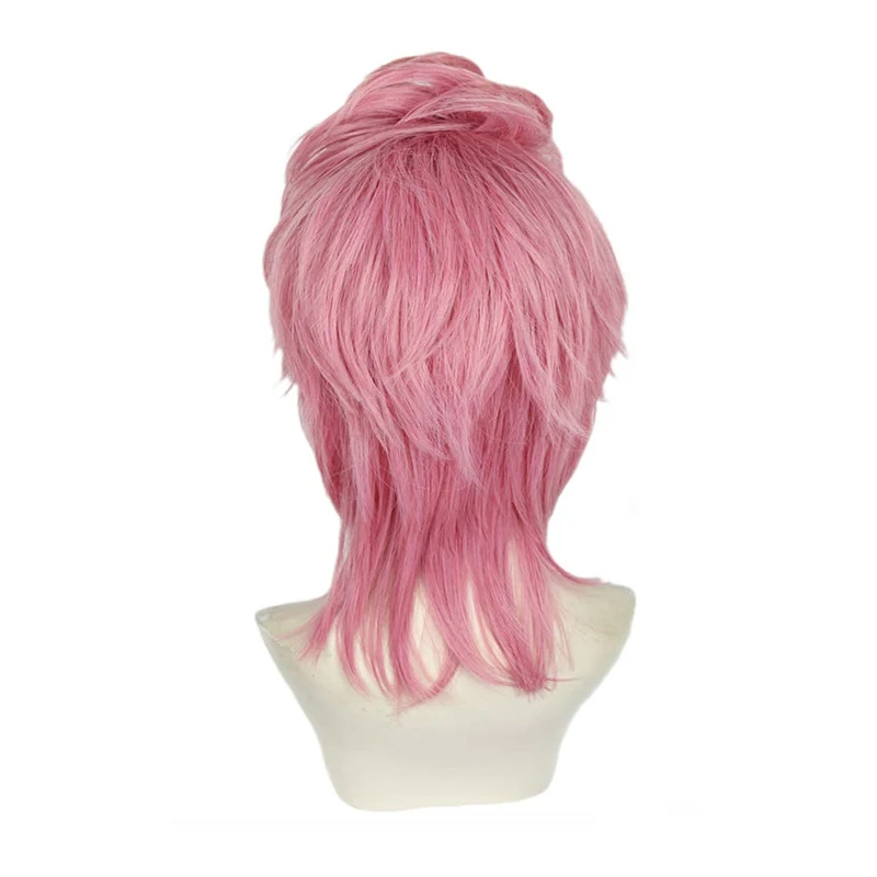 Anime Comic Jojo’s Bizarre Adventure Cosplay Wigs Trish Una Cosplay Wig Synthetic Wig Cosplay Accessories Pink Women Girls Hairs
