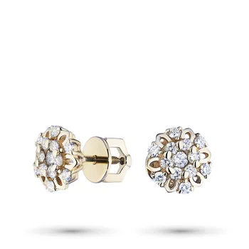 

Yellow gold pouches with diamonds