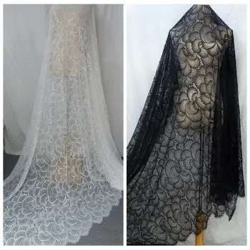 

NEW Eyelash French Lace Fabric 2020 Floral Dress Mermaid Wedding DressesDIY Sewing Accessories 300CM*150CM RS2698