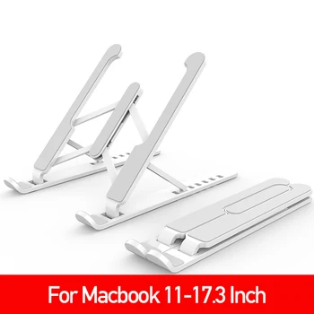 

Adjustable Foldable Laptop Stand Desktop Notebook Holder Desk For 7-15" Bracket Riser Base Portable Plastic Silicone Anti-slipIs