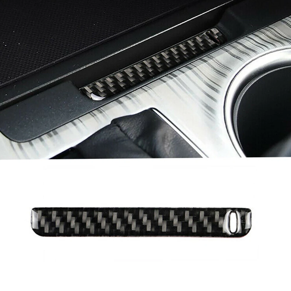 

Carbon Fiber Car Center Console Storage Box Cover Strip Trim Sticker For Toyota Camry 2018 2019 Interior Mouldings Car Styling