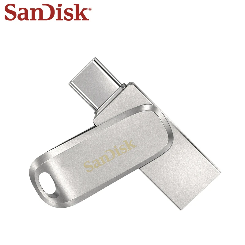 SanDisk Ultra Dual Drive Luxe USB 3.1 Type C 1TB Flash Disk Metal Memory Stick USB Type A Pendrive DDC4 thumb drive