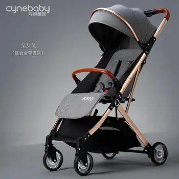 

2020 Baby strollers ultra-light and foldable to sit or lie high landscape fashion baby umbrellas can be on plane