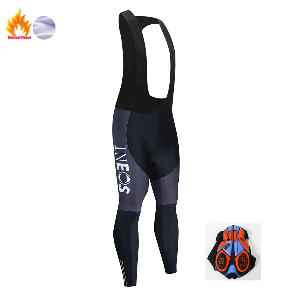 Winter Pants INEOS велосипедная команда Джерси 9D велосипедные штаны набор Майо Одежда для мужчин зимняя полярная термальная профессиональная велосипедная майка - Цвет: Winter Pants