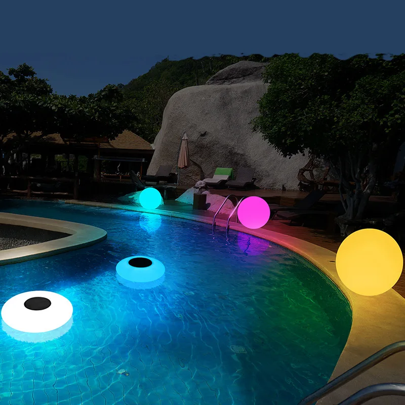 Solar Floating Underwater LED Color Changing Light Swimming Pool Outdoor 