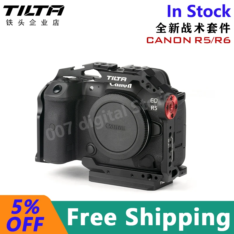 

TILTA TA-T22-FCC-V2 полный корпус для камеры Canon R5/R6 V2 с DSLR черный комплект аксессуары для фотосъемки