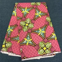 Африканская ткань с принтом нигерийская Анкара настоящая ткань настоящий голландский воск Печатный полиэстер камни восковые принты ткань для женщин платье