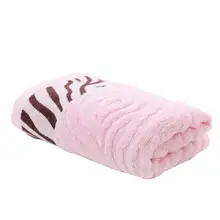 Тигровый узор бамбуковое волокно банное полотенце Мягкая удобная Очищающая мочалка супер абсорбент полотенце для рук 34x76 см(розовый