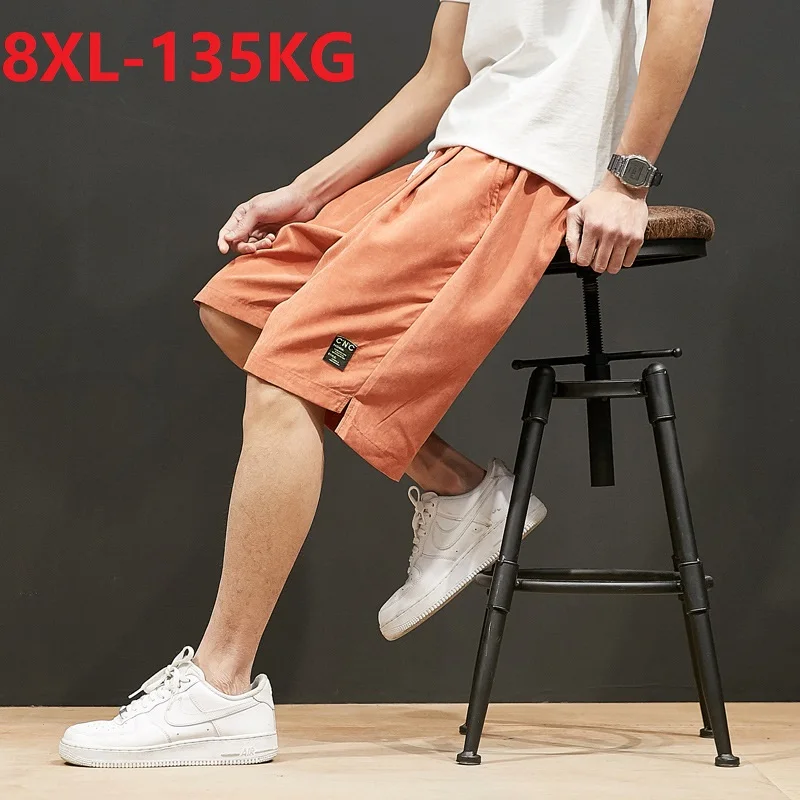 

summer Men cargo shorts sports casual korea style elasticity large size 6XL 7XL 8XL skateboard pants