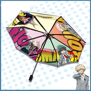 

24 Inch Anime My Hero Academia Folding Umbrella Midoriya Izuku Bakugou Katsuki UAll Might Umbrella Collection Model Toy M2779