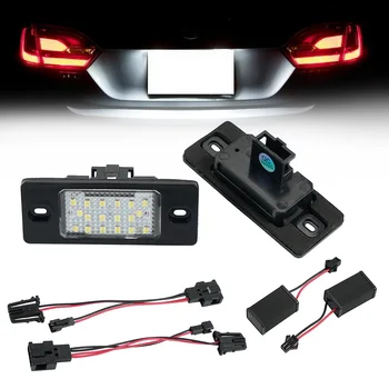 

LED License Number Plate Light Lamp Bulbs For VW Touareg Porsche Cayenne For Touareg 2002-2018 18 LED 12V 6500K Error Free