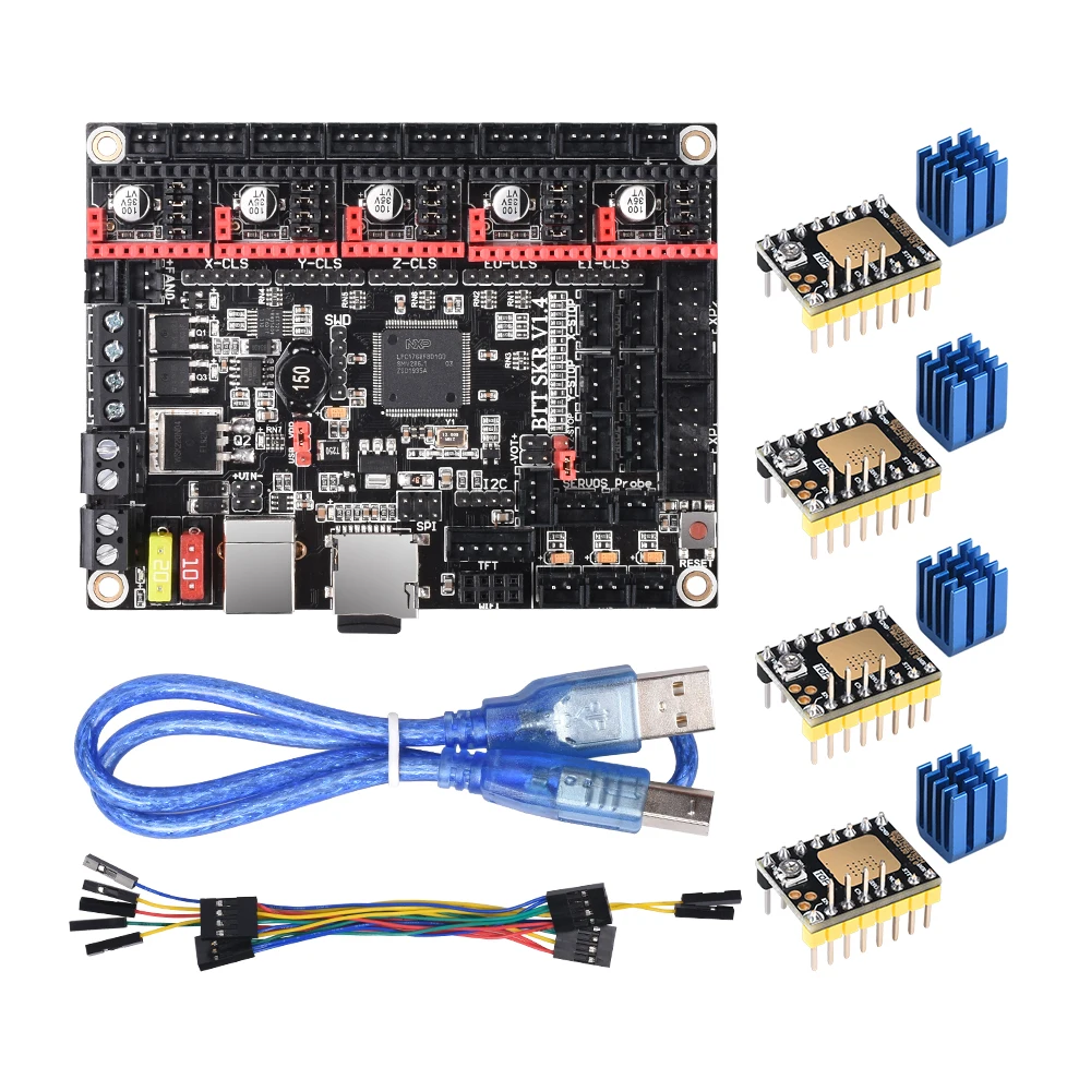 BIGTREETECH BTT SKR V1.4 Turbo 32 битная плата TFT35 V2.0 сенсорный экран TMC2209 TMC2208 UART Upgrade V1.3 MKS GEN