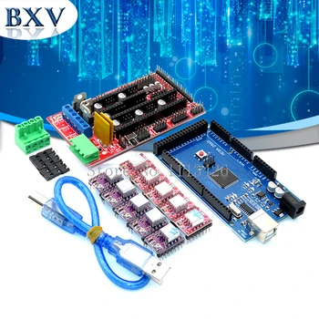 

3D Printer kit 1pc Mega 2560 R3 + 1pc RAMPS 1.4 control panel+ 5PCS/lot A4988/DRV8825 Stepper Motor Drive Carrier Reprap