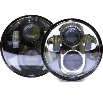 

5.75" 40W 6500-7000K White Light LED Headlight Safety Driving Car Lighting Work Light Lamps For Vehicles Black