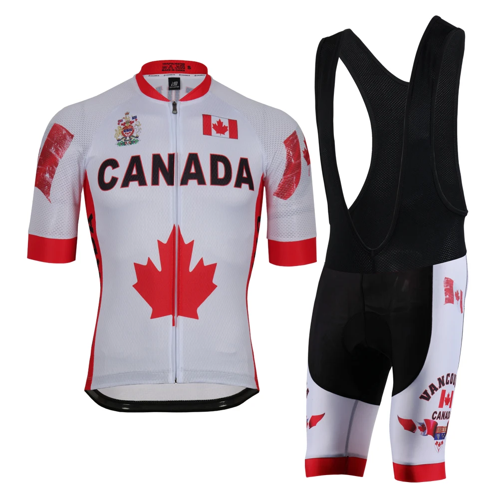 Canada Cycling jersey polyester quick dry pro bike jersey MTB Ropa