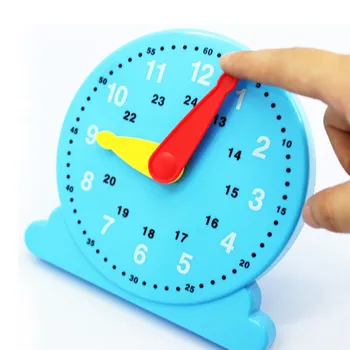 

Creative Kindergarten Baby Toy For Children Cognition Blue Clock Education Toy Early Learning Montessori Brinquedos Juguetes