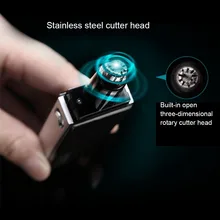 Горячая триммер для волос в носу и ушах со светодиодный светильник с питанием от аккумулятора для бровей, бороды, волос, клипер для волос CUN 668