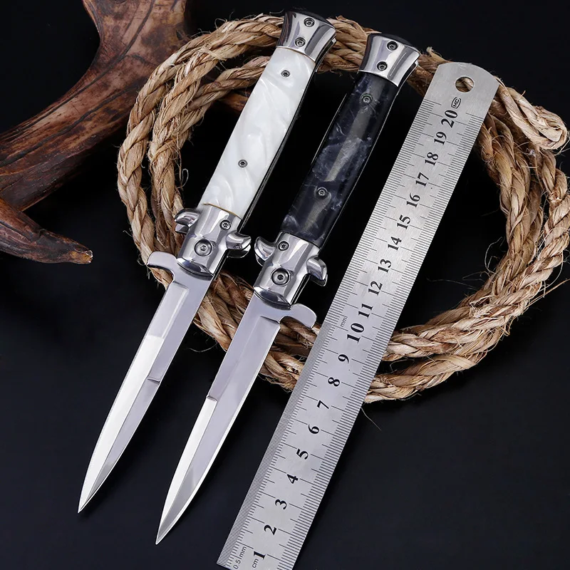

High Hardness Quick Folding Knife 58hrc Cs Tactical Pocket Fold Knife Outdoor Camping Hunting Survival EDC Self-Defence Fruit