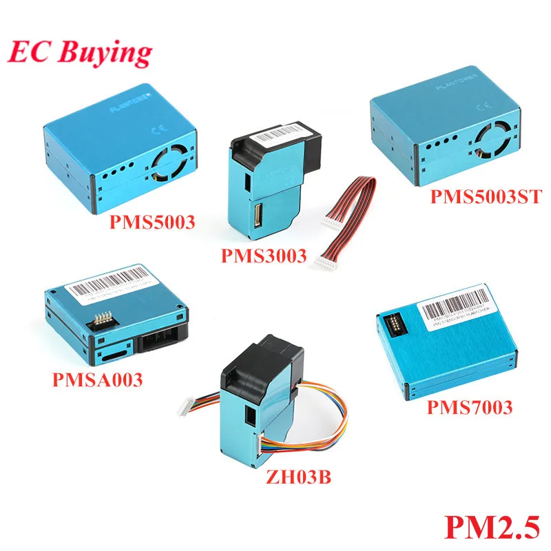 Baratos PMS5003 PMS7003 ppms3003 PMSA003 ZH03B Módulo Sensor PM2.5 Sensor láser de partículas de aire PLANTOWER electrónico DIY