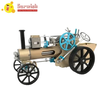 

All-metal Craftsmen Electric Steam Car Model Simulation High Challenge Assembled Toy for Adult