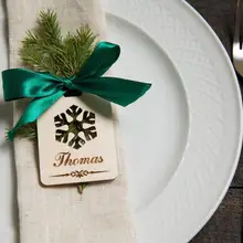 Персонализированные открытки на место снежинки, рождественские открытки на место, Рождественская сервировка стола, открытки на имя снежинки, рождественские бирки, на заказ