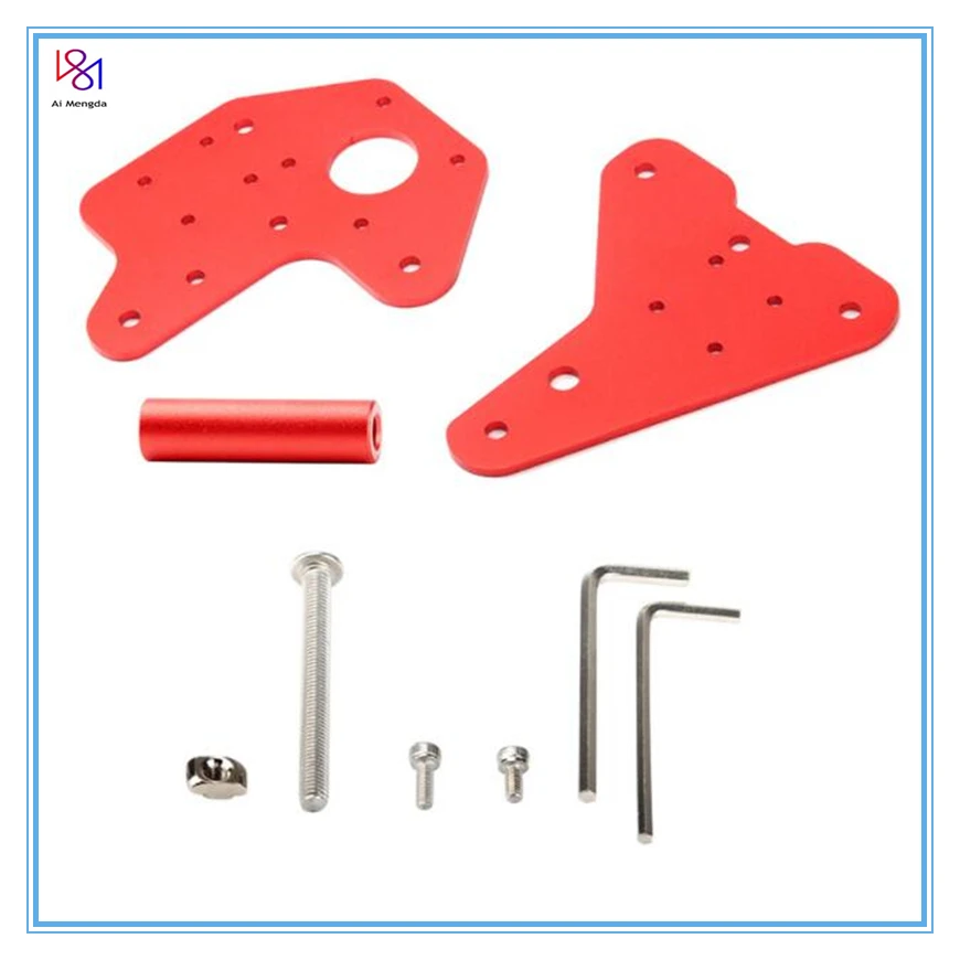 1set CR10 Ender3 Ender-3 Pro Dual Z Axis Fix Plate Mount Bracket Kit For MGN12H Linear Rails Creality 3D Printer Parts