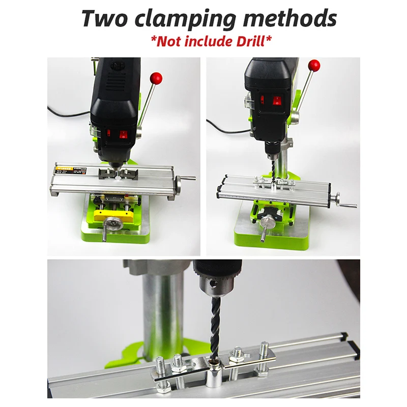 Мини Многофункциональный Рабочий стол XY 2 оси поперечная горка мини-презиционная фрезерная зачистная машина скамейка дрель винтовые тиски
