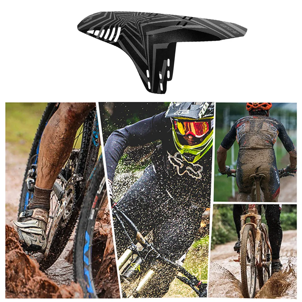 Bicycle Front Rear Tire Wheel Fenders Plastic Reflective MTB Mountain Bike Wings Mudguard Road Cycling Wheel Eyebrow Protector