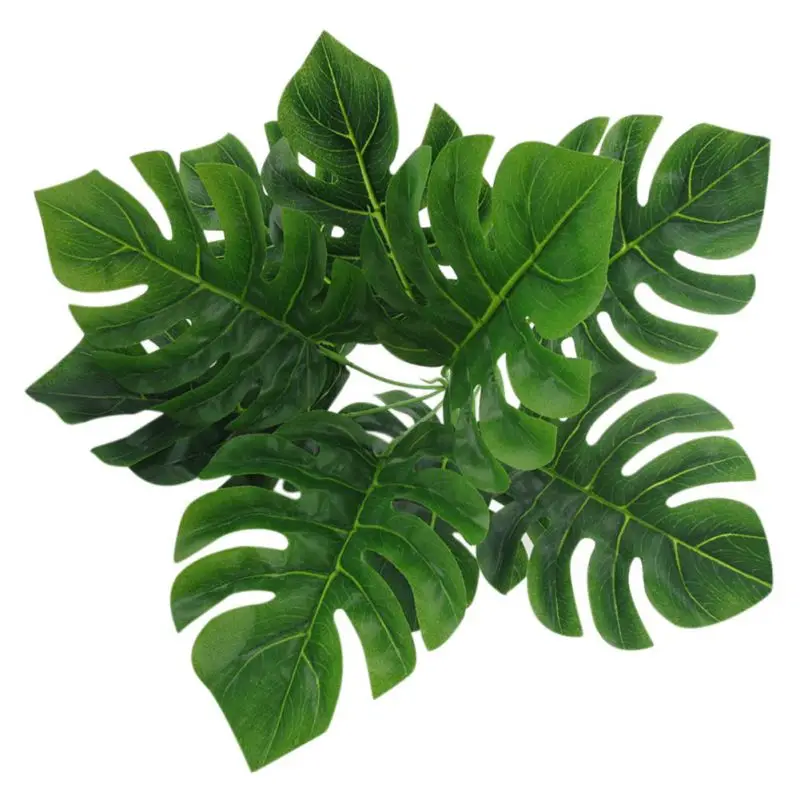 Nordic style 1Pc Monstera Office Home Artificial Plant High Simulation Fake Foliage LeafNew Qgnv
