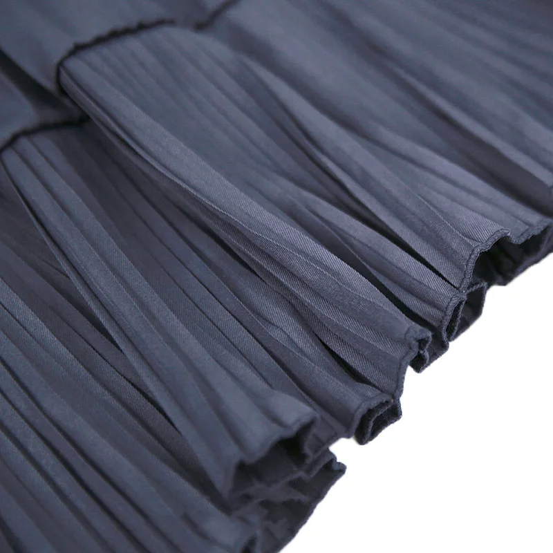 Vintage Irregular Long Skirt Fashion Women's Elastic Waist Autumn Skirts Ruffle Design Party Bottoms Women's Clothes New