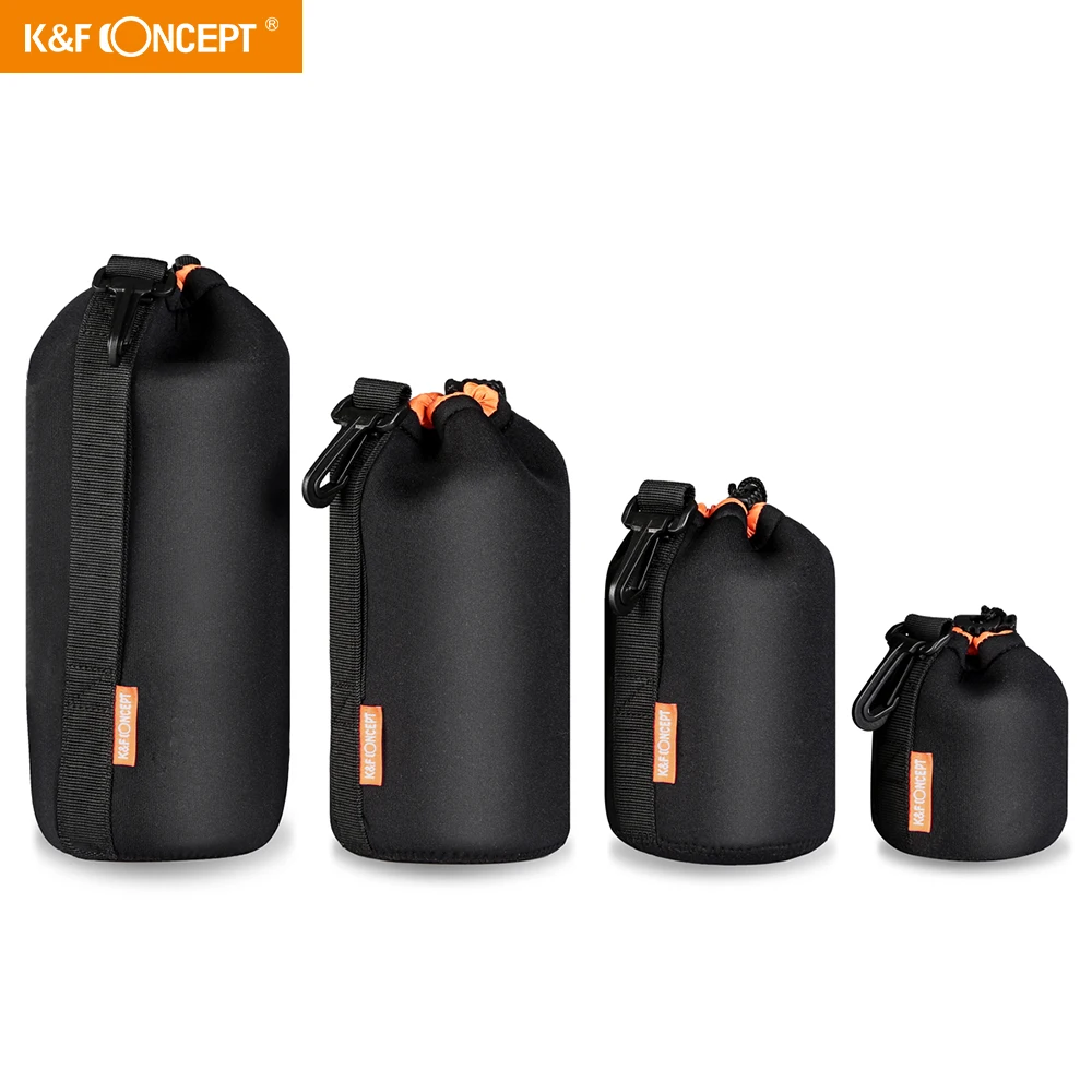 Сумка для объектива цифровой зеркальной камеры K & F CONCEPT мягкий защитный портативный неопреновый чехол 4