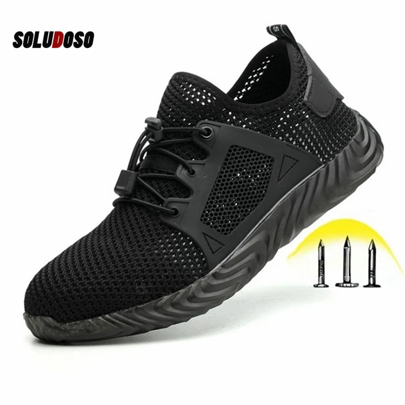 

Indestructible Ryder Shoes Men and Women Steel Toe Cap Work Safety Shoes Puncture-Proof Boots Lightweight Breathable Sneakers
