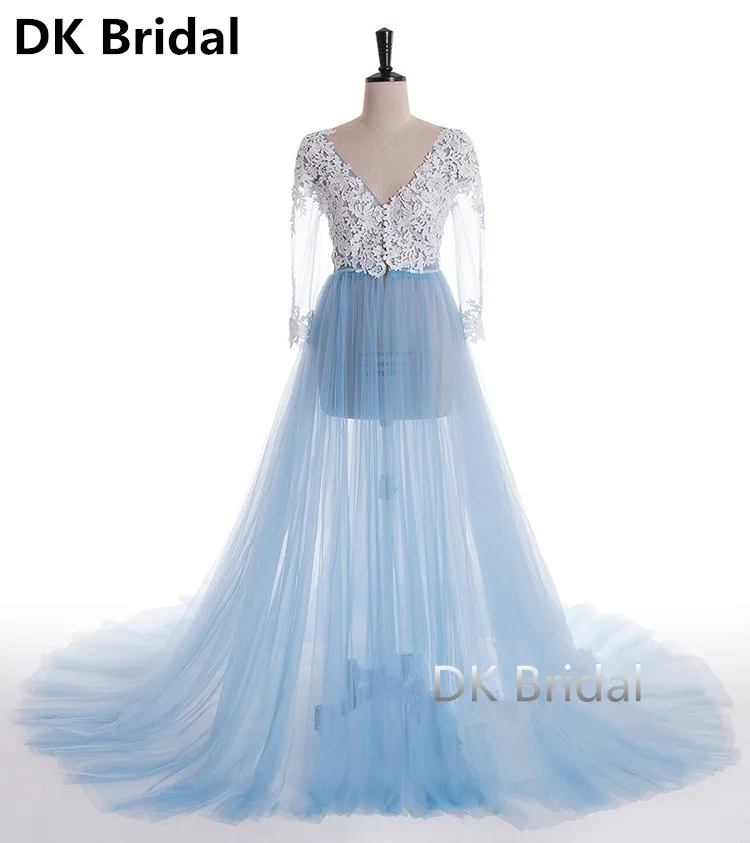 Robe de soiree кружевное вечернее платье для беременных с длинными рукавами, фатиновые вечерние платья для выпускного вечера, большие размеры 2019