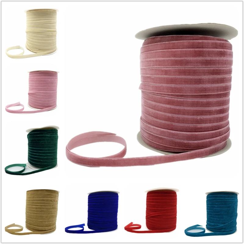 6/10/15/20/25/38mm Velvet Ribbon Handmade Wedding Party Decoration Ribbon For Gift Wrapping DIY Hair Bowknot Sewing Fabric velvet ribbon