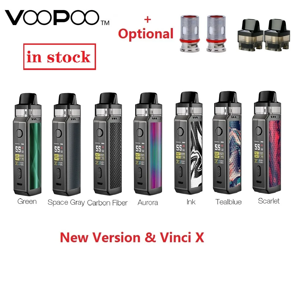 Оригинальный набор Pod VOOPOO VINCI X 70W с 0 96 дюймовым экраном работающим от одной