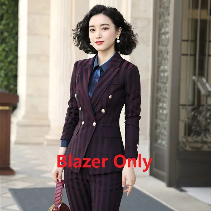 Blazer Only Новинка официальный женский пиджак и куртки Черный с длинным рукавом Blaser Офисная Женская рабочая одежда формы стили - Цвет: Blazer Only