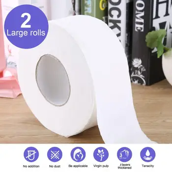 

2020 Hot 2 Rolls Large Grain Paper 3 Layers Toilet Roll Paper Tissue Roll Paper Primary Wood Pulp Toilet Paper