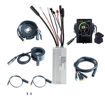 

E bike conversion kits 48V 1000W hub motor controller spare parts sin-wave controller system with 850C color LCD Display