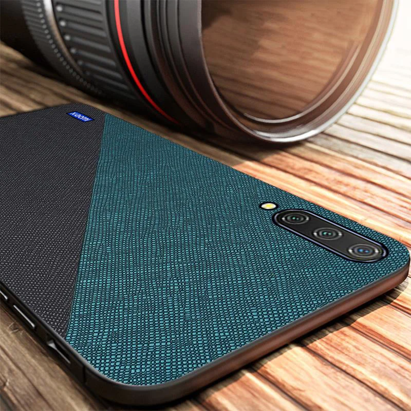 Тонкий тканевый чехол Mi 9T 9 Pro для Xiaomi Note 10 Lite 8 SE A3 кожаный с текстурой Xiomi