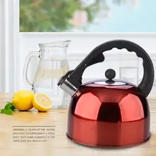 Горячая Распродажа, 3л чайники из нержавеющей стали со свистком, чайная бутылка, чайник для газовой воды, кофейник, чайник для напитков, кухонные чайники