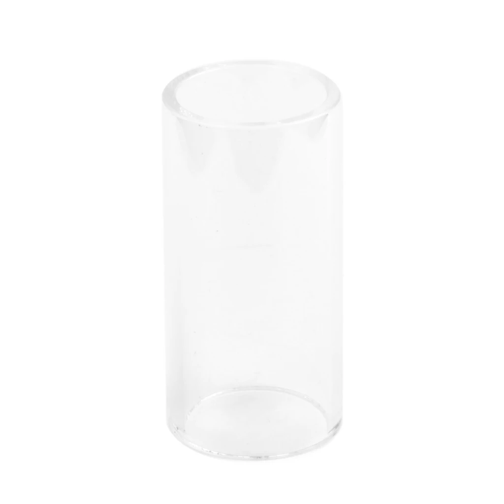 Electric Guitar String Slide Pyrex Glass Bottle Neck Finger Knuckle 51x 20mm