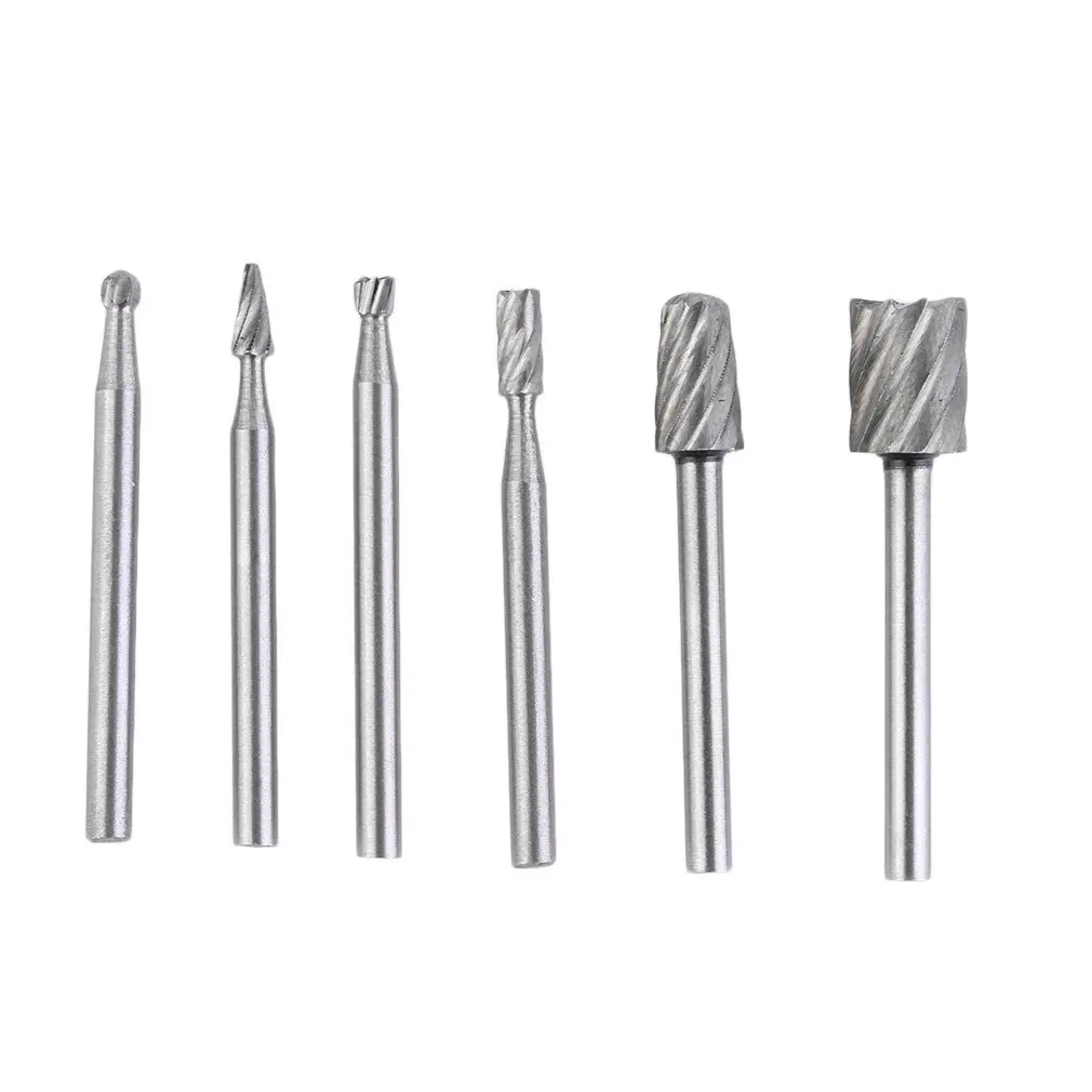 

Hot Selling 6pcs HSS Routing Router Grinding Bits Burr For Rotary Tool for Dremel for Bosch Mini Worldwide Store