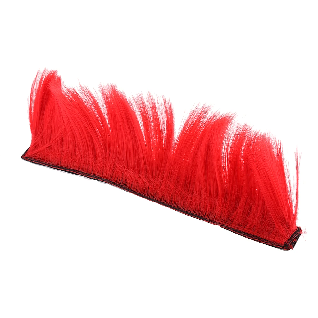 Motorcycle Adhesive Helmet Mohawk Hair Patches Skinhead Costumes Wig