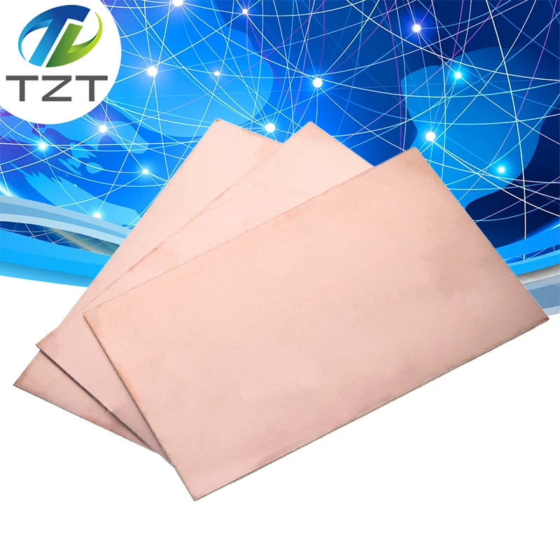 TZT 1pcs FR4 PCB 10x15cm Single Side Copper Clad DIY PCB Kit