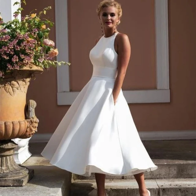 Tea Length 2nd Time Around Wedding Dresses House Of Mooshki