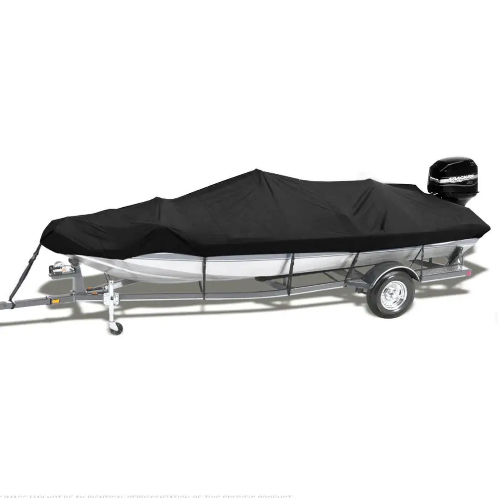 

11ft - 22ftTrailerable Boat Cover Water Proof Rain Fish-Ski V-Hull Sun UV Protector Speedboat D40