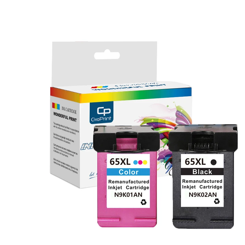 Civopint cartucho de tinta 65XL, Compatible con hp 65 XL, hp 65xl, hp 65,  Envy 5010, 5020, 5030, 5032, 5034, 5052, 5055|Cartuchos de tinta| -  AliExpress