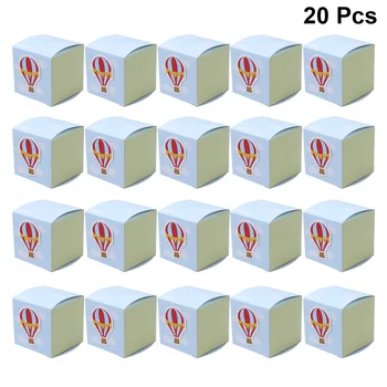 

20pcs Hot Air Balloon Candy Chocolate Boxes Paper Gift Box Party Supplies for Wedding Birthday Baby Shower