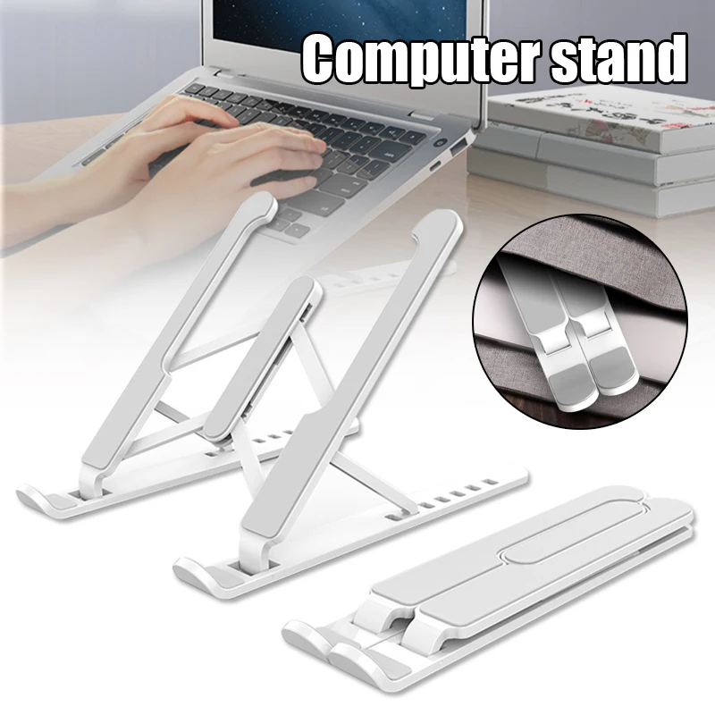 

Adjustable Foldable Laptop Tablet Stand Portable Desktop Holder Mounts Non-slip Bottom VDX99